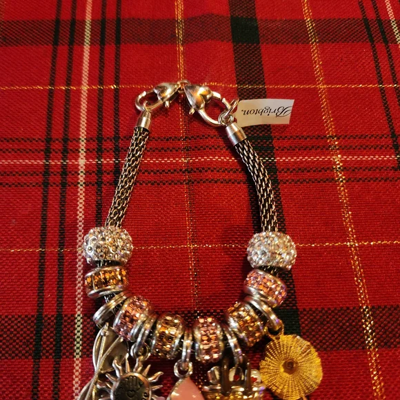 Brighton Silver and Pink Charm Bracelet - Picture 3 of 5